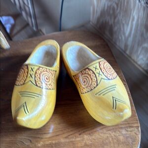 Yellow Traditional Decor Accents with Hand-Painted Patterns